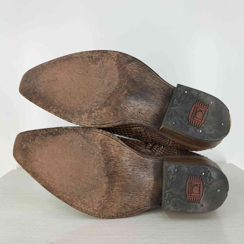 CUADRA メキシコ製 パイソン切り替え ウエスタンブーツ メンズ US:9