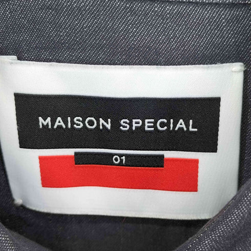 メゾンスペシャル MAISON SPECIAL リネン プライムオーバーデニムシャツ メンズ JPN:1