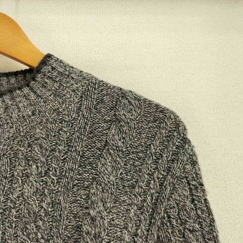 レリアン Leilian White Label カシミヤ100% モックネック ケーブルニット レディース