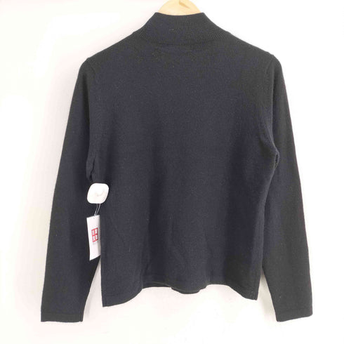 belleforle カシミヤ100% ビジュー モックネック ニット レディース