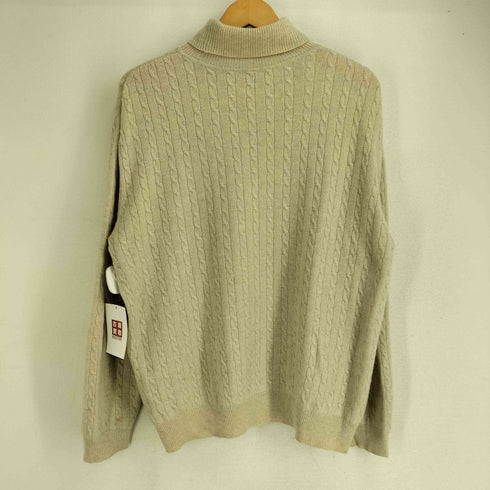 OZAWA カシミヤ100% ハイネック ケーブルニット レディース