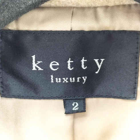 ケティー KETTY luxury カシミヤ混 ベルト付き コート レディース 2