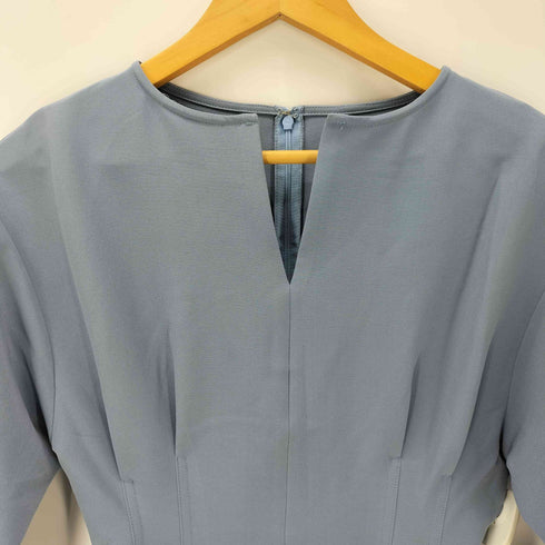 ユアーズ urs オフィスキーネック タックウエスト ワンピース レディース JPN:S