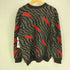 ARPAKA FASHIONS ペルー製 アルパカウール100% ゼブラ柄 ニット レディース