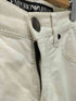 ジョルジオアルマーニ Giorgio Armani イタリア製 Sean Basic Fit ベーシック フィット バック エンブレム ロゴ プレート 5ポケット チノ デニム パンツ メンズ 28