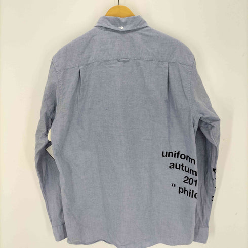ユニフォームエクスペリメント uniform experiment 18AW OVER PRINT B.D SHIRT メンズ JPN:4