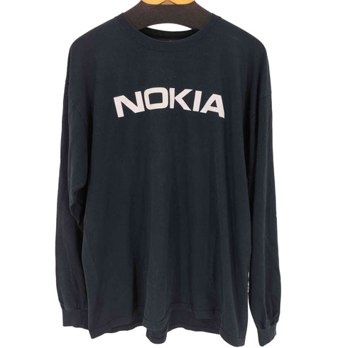 ギルダン GILDAN 企業ロゴプリント L/S Tシャツ メンズ import:XL