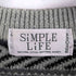 シンプルライフ SIMPLE LIFE ウール混 総柄 クルーネックニット メンズ