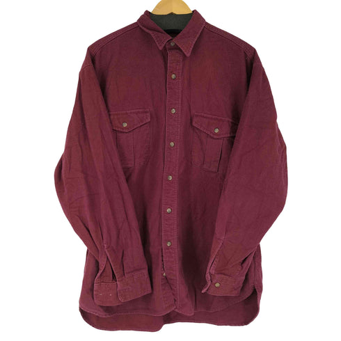 エディーバウアー Eddie Bauer 80S 黒タグ後期 フラップポケット L/S シャツ メンズ JPN:L