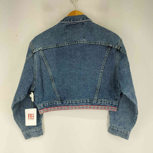 ゲス GUESS 00S MADE IN USA クロップド デニムジャケット レディース