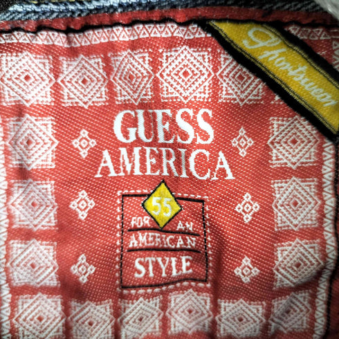 ゲス GUESS 00S MADE IN USA クロップド デニムジャケット レディース