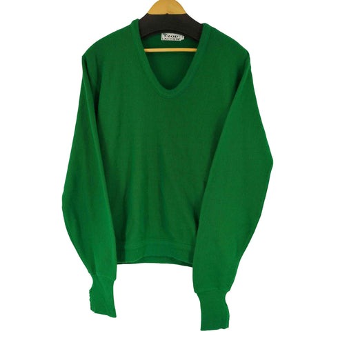 アイゾッドラコステ IZOD LACOSTE 70S 糸巻タグ Vネック アクリルニット メンズ JPN:M