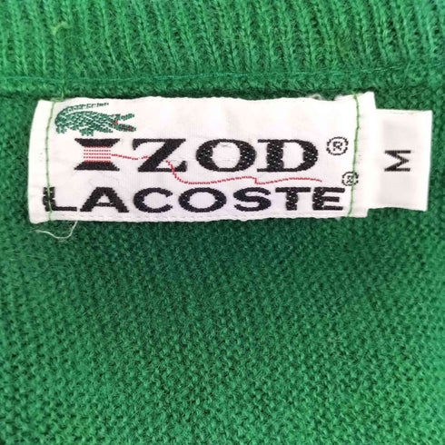 アイゾッドラコステ IZOD LACOSTE 70S 糸巻タグ Vネック アクリルニット メンズ JPN:M