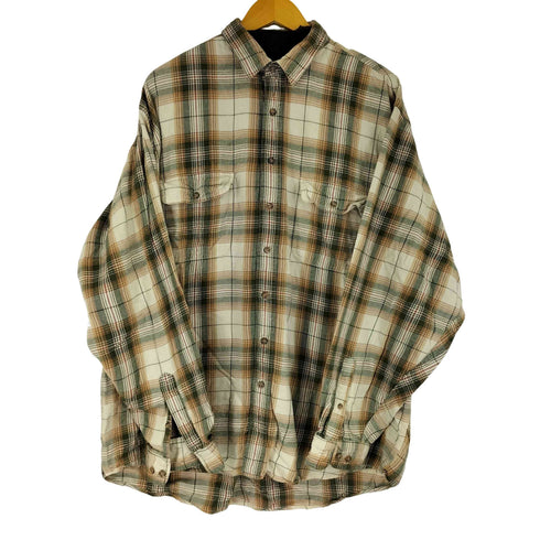 エディーバウアー Eddie Bauer 00S 白タグ L/S チェックシャツ フラップポケット メンズ JPN:XL