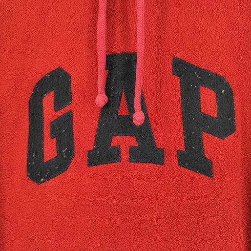 ギャップ Gap 00S ロゴ刺繍 フリースパーカー メンズ JPN:L