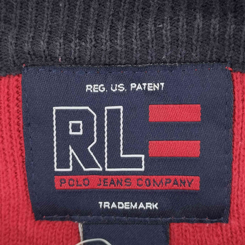 ポロジーンズカンパニーラルフローレン POLO JEANS COMPANY RALPH LAUREN ロゴ刺繍 ツートーン コットンニット メンズ JPN:XL