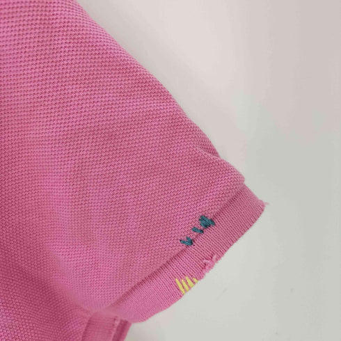 ラルフローレン RALPH LAUREN ポニー刺繍 ステッチデザイン 半袖ポロシャツ ワンピース レディース import:M