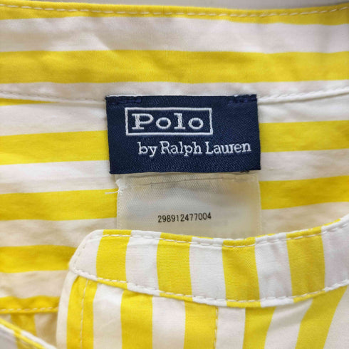 ポロバイラルフローレン Polo by RALPH LAUREN ポニー刺繍 ストライプ プルオーバー シャツワンピース レディース