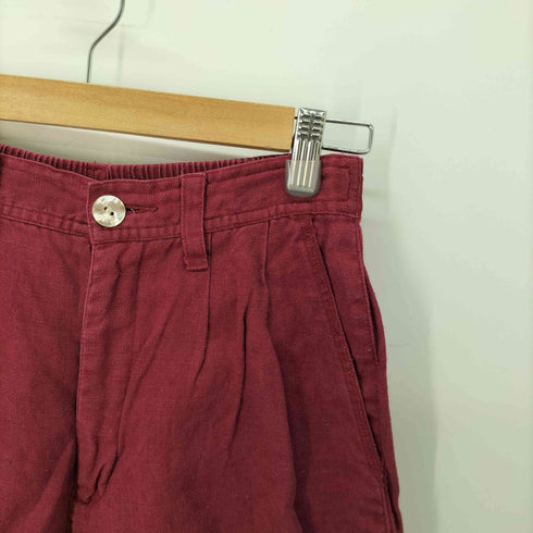 エディーバウアー Eddie Bauer 白タグ リネン 2タックショーツ レディース 6