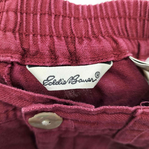 エディーバウアー Eddie Bauer 白タグ リネン 2タックショーツ レディース 6