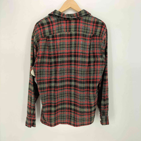 Sportsman CALIFORNIA 50S オープンカラー チェック ウール ネル シャツ シェルボタン WOOLUNELLA ヴィンシャツ メンズ import:M