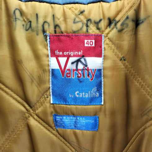カタリナ Catalina 80-90S カップショルダー ダービー ジャケット ジップアップ ブルゾン トビウオ メンズ US:40