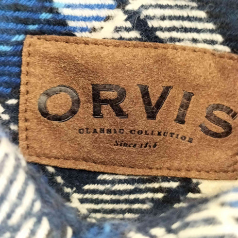 オービス ORVIS ヘビーウェイト チェック フランネルシャツ メンズ M