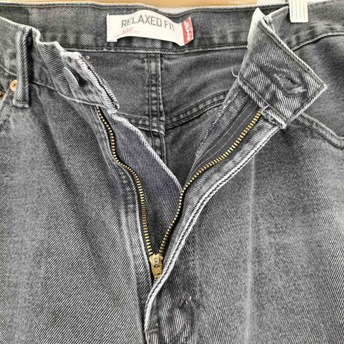 リーバイス Levis 00S RELAXED FIT 550ブラックデニムパンツ メンズ 36/30