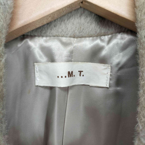 ...m.t. カシミヤ混 シャギー チェスターコート レディース 9