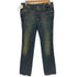 ディーゼル DIESEL 00S CUDDY WASH STRETCH スタッズ ジップロゴ ペイント ダメージ スキニー デニム パンツ Y2K レディース W26 L30