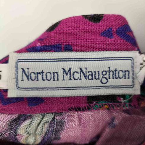 Norton McNaughton 70-80s USA製 ロケットタロン ノルディック柄 ひざ丈スカート レディース 12