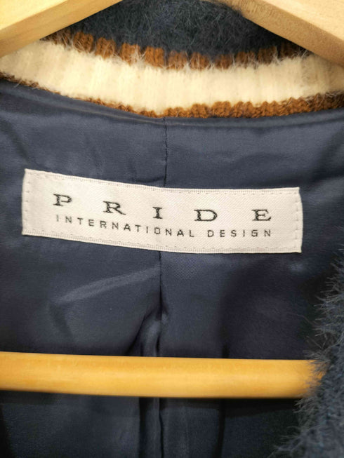 PRIDE INTERNATIONAL DESIGN ワッペンデザインボアダブルジップベスト レディース 36