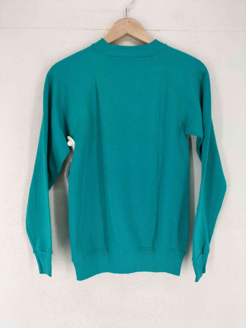 ヘインズ Hanes 80s USA製 フロントプリントラグランスウェット メンズ S