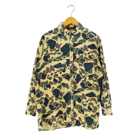 K mart 70-80s Sports man Shirt 総柄 シャモアクロス シャツ メンズ import:L