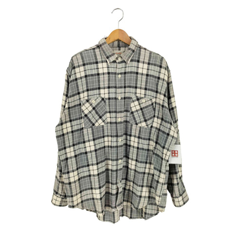 ビームス BEAMS ツイル チェック ワークシャツ メンズ JPN:L