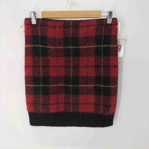 ポロラルフローレン POLO RALPH LAUREN チェック アルパカ混 ニット ミニスカート レディース JPN:S