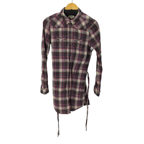ディーゼル DIESEL チェック ロングシャツ レディース import:S