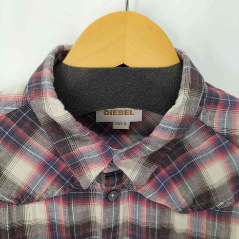 ディーゼル DIESEL チェック ロングシャツ レディース import:S