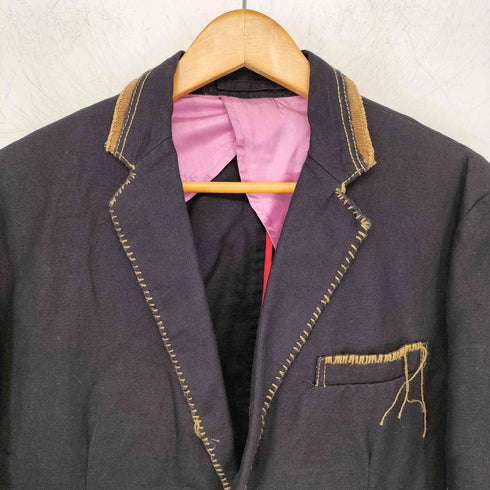 ニーキューイチニーキューゴーオム 291295=HOMME ステッチデザイン リネンコットン テーラードジャケット メンズ JPN:2