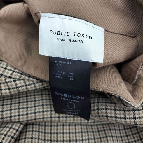 パブリックトウキョウ PUBLIC TOKYO チェック ラップフレアスカート レディース FREE