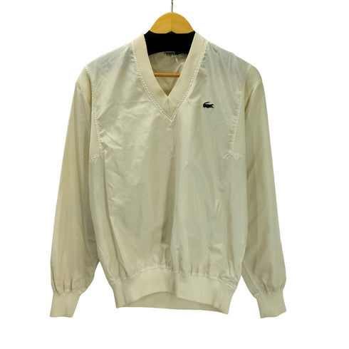 シュミーズラコステ CHEMISE LACOSTE 日本製 ロゴ ワッペン リブ切替 Vネック プルオーバー メンズ