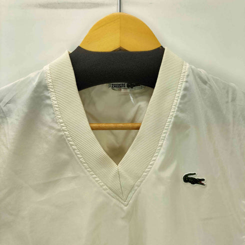 シュミーズラコステ CHEMISE LACOSTE 日本製 ロゴ ワッペン リブ切替 Vネック プルオーバー メンズ