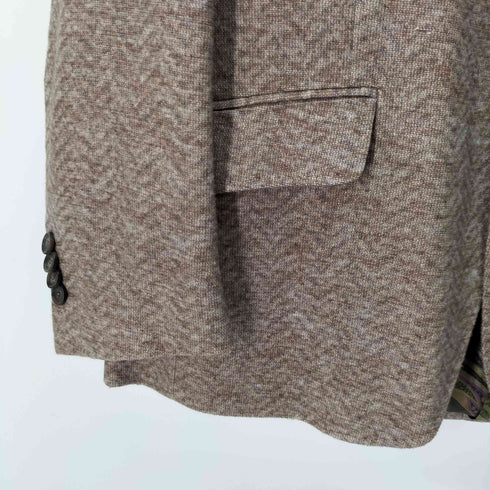 エトロ ETRO イタリア製 表地シルク100 裏地シルクペイズリー柄 2B テーラードジャケット メンズ