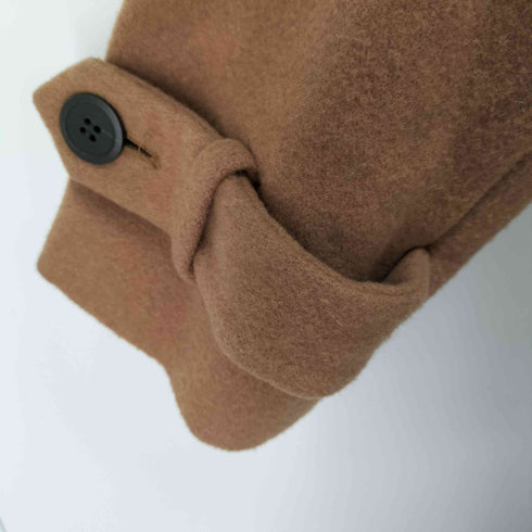 ROMI ET KEI フェイクファー メルトンコート レディース