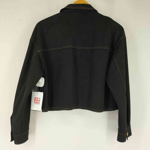 ザラ ZARA コントラストトップステッチ入りジャケット レディース import:S