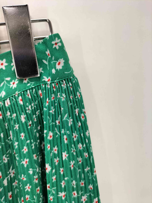 ザラ ZARA 花柄 総柄 プリーツ スカート レディース S