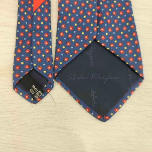 サルヴァトーレフェラガモ Salvatore Ferragamo イタリア製 シルク100 総柄 ネクタイ メンズ