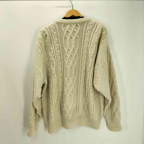 CALLAN country collection アイルランド製 MERINO WOOL メリノウール フィッシャーマン ニット アラン ニット メンズ import:L