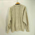 CALLAN country collection アイルランド製 MERINO WOOL メリノウール フィッシャーマン ニット アラン ニット メンズ import:L