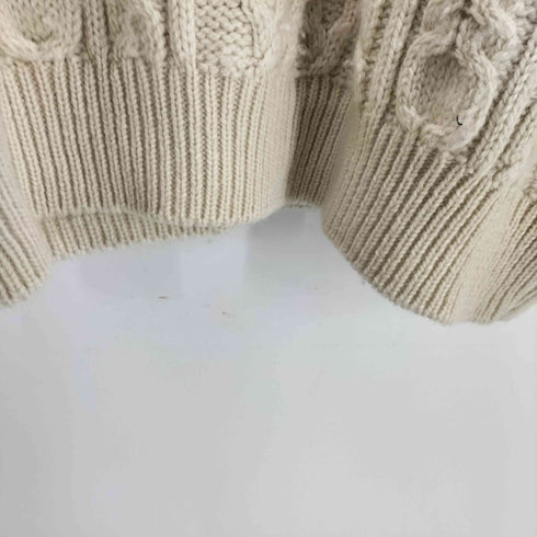CALLAN country collection アイルランド製 MERINO WOOL メリノウール フィッシャーマン ニット アラン ニット メンズ import:L